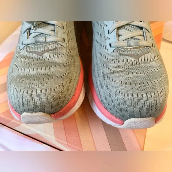 HOKA ONE ONE Arahi 4 Women's Running Sneaker Blue Haze/Lunar 8.5 Pre-Owned - Picture 8 of 11